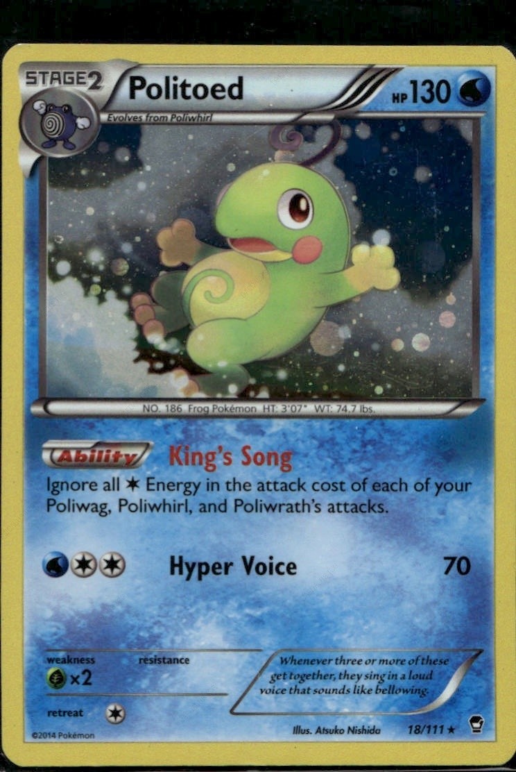 Politoed Rare XY - Furious Fists 18/111 LP