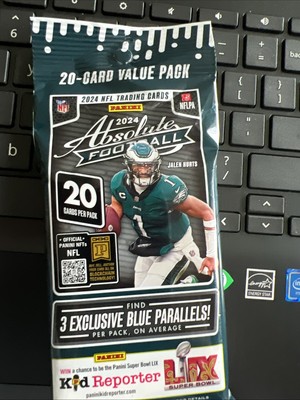 (2) 2024 Absolute Football 20 Card Value Packs Factory Sealed