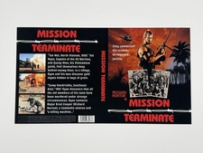 Mission Terminate (1987) Custom Sleeve 4K UHD / Bu Ray Case Size