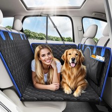 Back Seat Extender for Dogs, Dog Car Seat Cover for Back Seat Hard Bottom - H...
