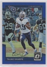 2017 Donruss Optic Blue Prizm 18/149 Tajae Sharpe #77 11pj