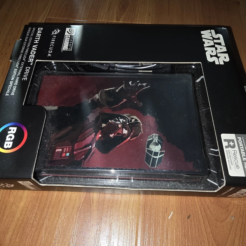 SEAGATE FireCuda 2TB External Gaming Hard Drive *DARTH VADER SPECIAL EDITION* - Image 4 of 4