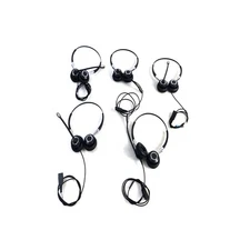 (Lot of 5) Jabra 2400 BIZ II Dual-Ear Noise Cancelling Headsets (No Adapters)