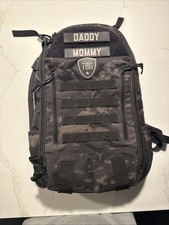 Tactical Baby Gear Daypack 3.0 Diaper Backpack Black Camo TBG w/ Mat