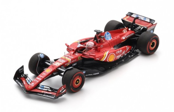 Ferrari SF-24 Look Smart miniature 1/43 du GP Mexique 2024 de Charles Leclerc de collection