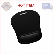 Mouse Pad with Wrist Support, TECKNET Ergonomic Gaming Mouse Pad Pain Relief, Po