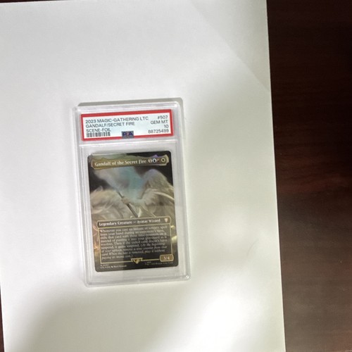 PSA 10 Gandalf of the Secret Fire #507 MTG LOTR Commander Borderless Foil