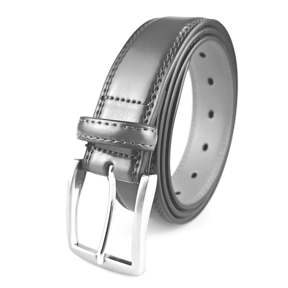 Gray Leather Belts for Men for sale | eBay