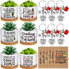 18-Piece Teacher Appreciation Gift Set: Keychain, Notebook More