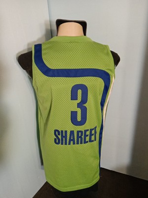 SHAREEF ABDUR RAHIM #3 NIKE ATLANTA HAWKS JERSEY LIME GREEN MENS SZ M STITCHED 