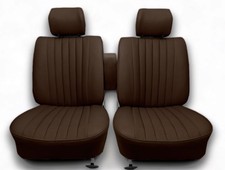 Sitzbez&uuml;ge Vordersitze f&uuml;r Mercedes SL R/W107 SLC bis Bj. 1984 braun