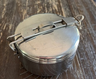 MSR Seagull Brand Stainless Steel Cook Pot With Lid & Foldable Handle 6'' Diamete
