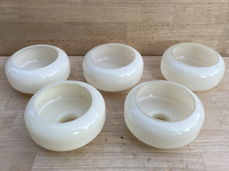 Araña Vidrio Globo Tonos Antiguo Marfil Crema Colgante Luz 1 3/4" AJUSTADOR Foto 4 de 4