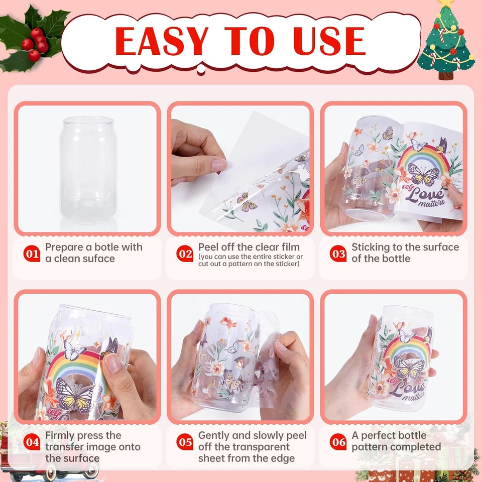 Frotar Navidad en Transferencia para Manualidades - 8 Hojas Vintage Navidad Transferencia St... Foto 4 de 4