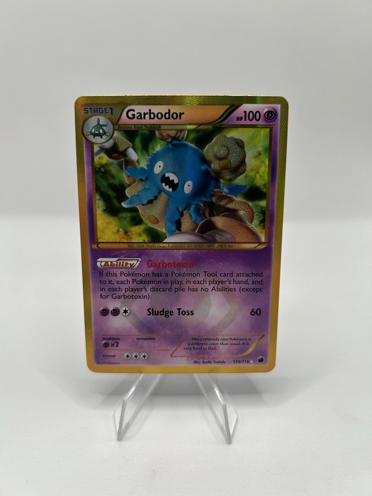 Pokemon TCG Garbodor (119 Secret Rare) 119/116 Plasma Freeze Holo - NM