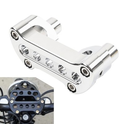 Handlebar Riser Top Clamp Mount Fit Harley Sportster Softail Dyna Road King Chro