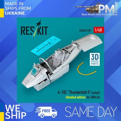 Reskit RSU48-0539 1/48 A-10C Thunderbolt II cockpit Detailed edition for GWH kit