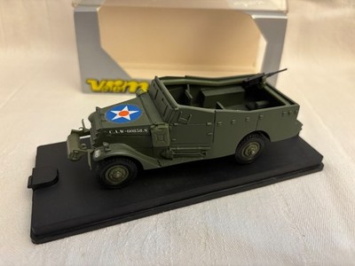 White Scout Car M3A1 Armored Vehicle - 1/50 Verem Solido 1/50