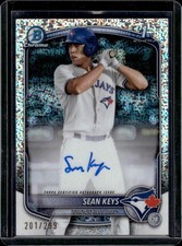 2025 Bowman Chrome Sean Keys 1st Bowman Rookie RC Speckle Refractor Auto /299