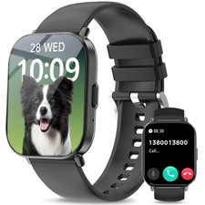 Smart WatchAnswer/Make Calls, 2.01  Smart Watches for Women Men 120 Sports Mo...