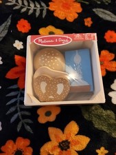 Melissa Doug Toddlers Bread Bun Pretzel Rice Play Set Wooden Food Groups Toy