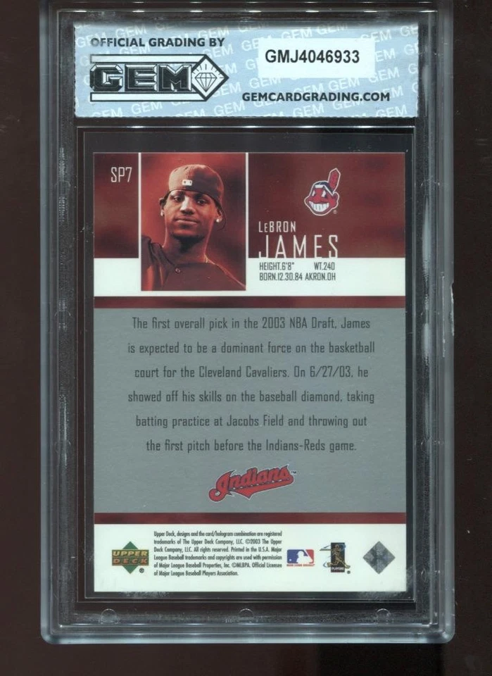 Lebron James 2004 Upper Deck #SP7 First Pitch Rookie RC GEM MINT 10 - Image 2 of 2