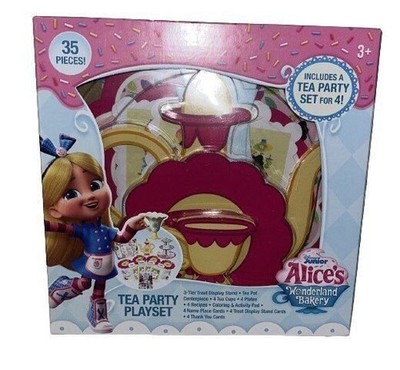 Disney Kids Tea Set Junior Alice s Wonderland Bakery Party Playset