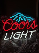 Coors Light Neon USB LED Sign Home Bar Pub / Mancave NEW Boxed 32x25cm