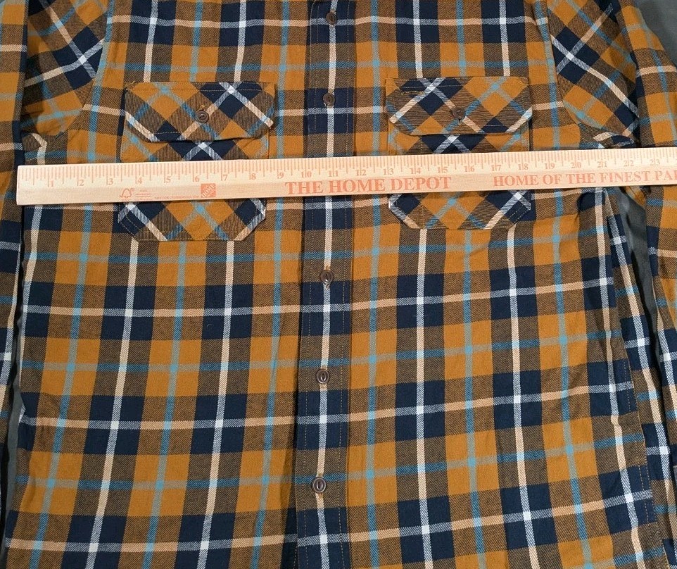 Pendleton Burnside Flannel Shirt Medium Plaid Gol… - image 4