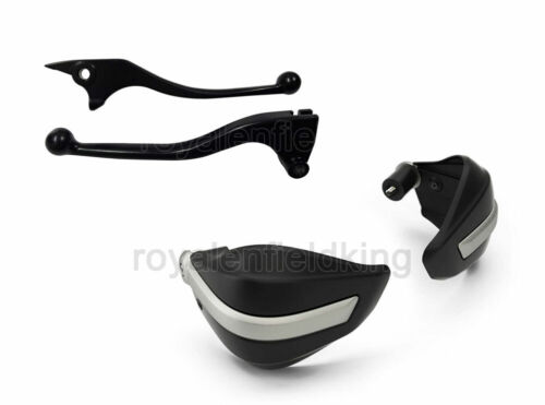 Genuine Royal Enfield Himalayan Hand Guard Kit and Clutch & Brake Lever Black - Picture 1 of 6