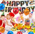 Race Car Birthday Party Supplies Race Car Cake Cupcake Balloons Birthday Banner  — photo 5