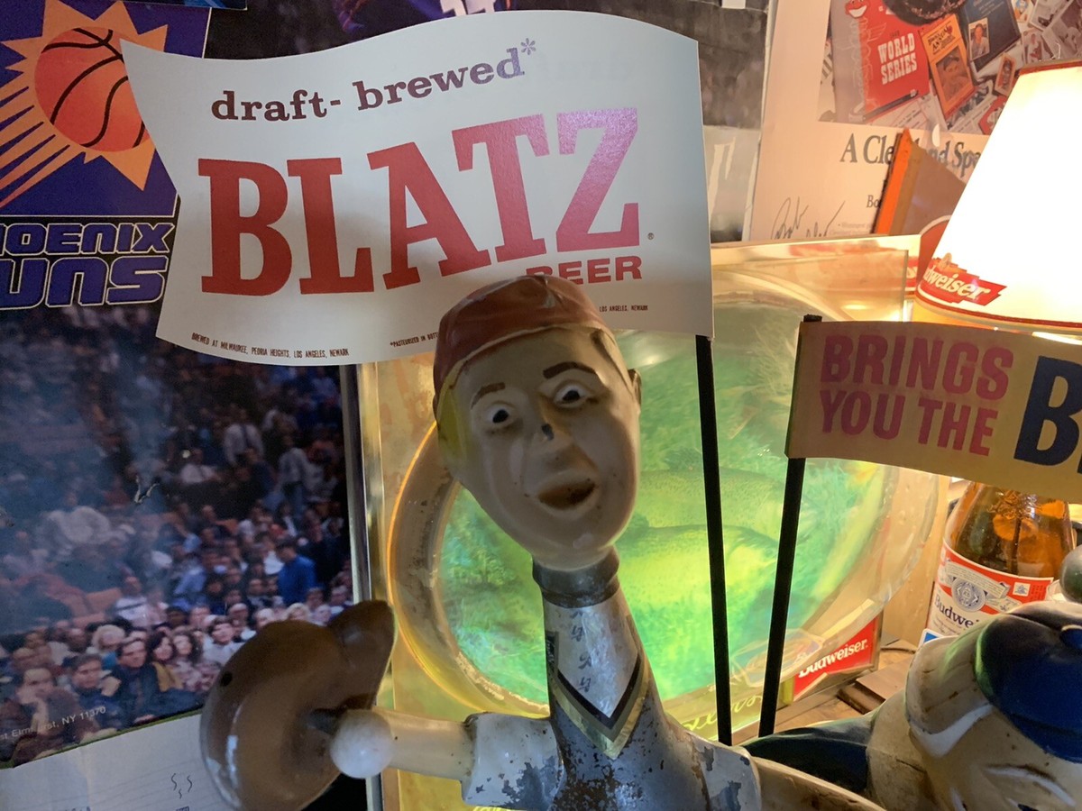 【値下中】Blatz Beer　店舗ディスプレイ　アドバタイジング　ヴィンテージ 値下中】Blatz Beer 店舗ディスプレイ アドバタイジング