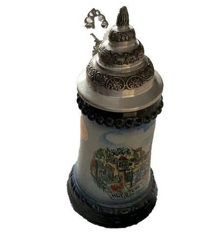 7” Original Bierkrug king Lidded Stein Germany With Tag - Picture 2 of 7