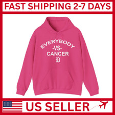 Everybody VS Cancer Hoodie, Detroit Tigers Cancer Hoodie