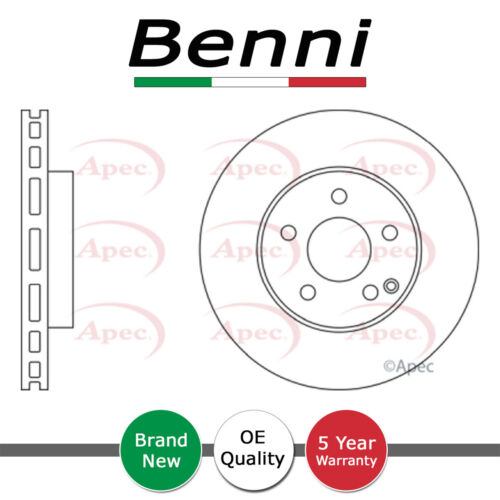 Brake Disc Front Benni Fits Mercedes E-Class 2002-2009 2114210812 - Afbeelding 1 van 2