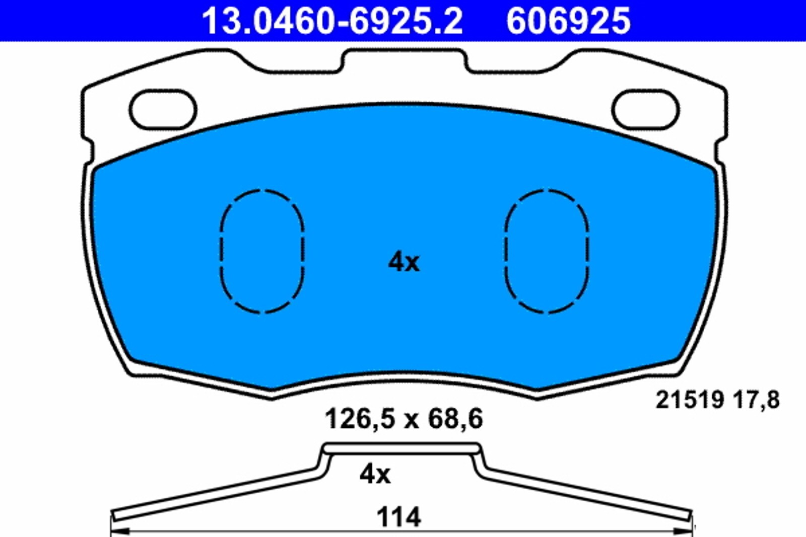 PLAQUETTES DE FREIN LAND ROVER P. DEFENDER 2.2-4.0 4X4 90-16