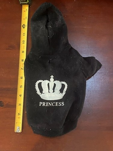 dog cat kitten puppy small  hoodie sweater  black princess