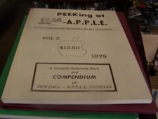VERY RARE PEEKing at Call-A.P.P.L.E. Vol. 2 for Apple II, 1979