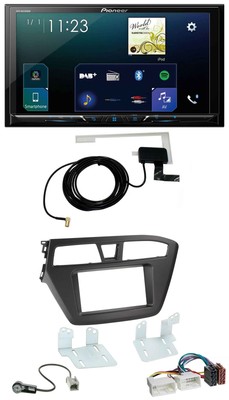Pioneer 2DIN DAB USB MP3 Bluetooth Autoradio für Hyundai i20 (2014-2020)