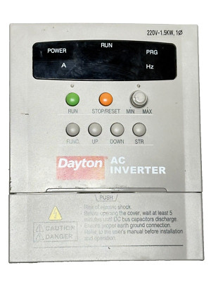 Dayton 1KBP8 Vector Inverter Input: 200-230V, Output: 200-230V, 3 Phase 7A, 2HP