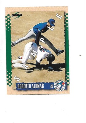 Roberto Alomar HOF 1995 Score Sample Baseball Card #2 Toronto Blue jays