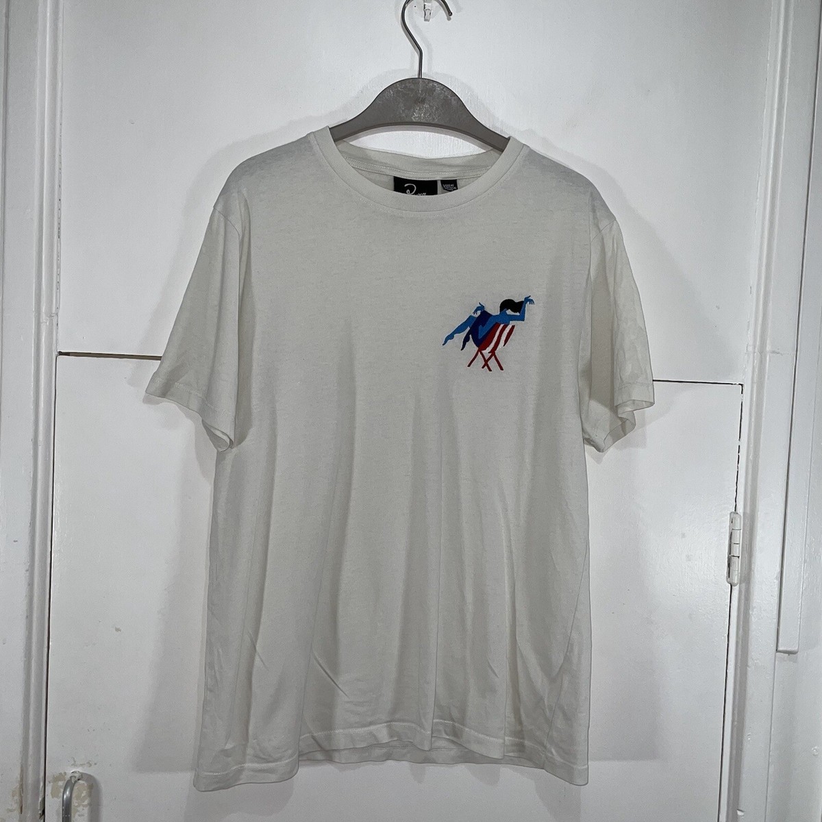 By Parra T Shirt White Beach Madame Short Sleeve Size Small UK