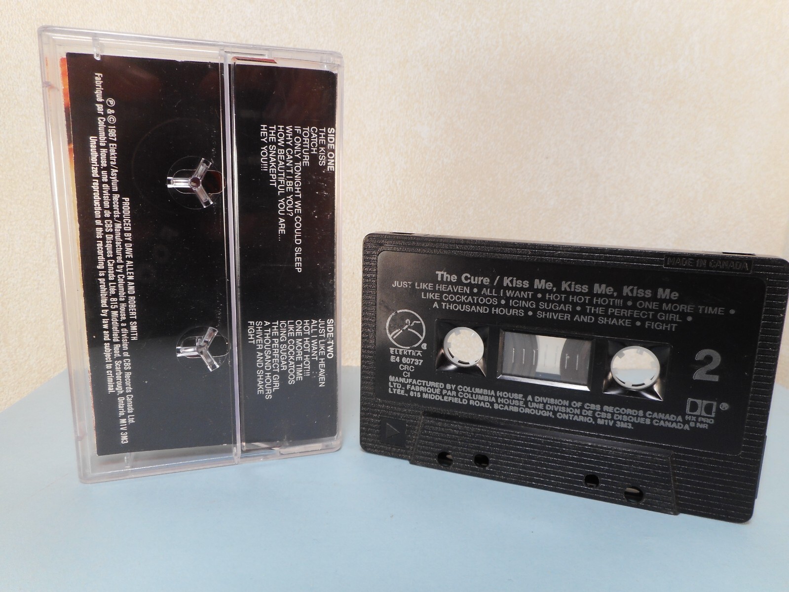 THE CURE 3 Cassettes Faith / Carnage Visors, Kiss Me, Standing on