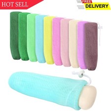 Exfoliating Mesh Soap Pouch Mesh Soap Saver Bag Bubble Foam Net for Body Fac....