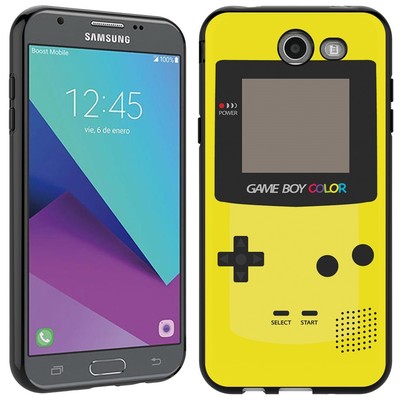 for Samsung Galaxy Amp Prime 2(GameB   oy Yellow)Black TPU gel phone case