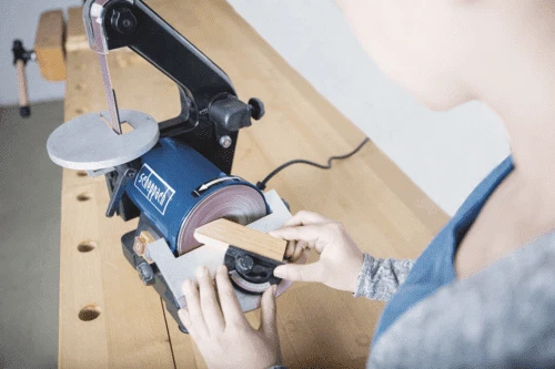 Band- und Tellerschleifer BTS700 scheppach - 230V 50Hz 250W - Bild 3 von 4