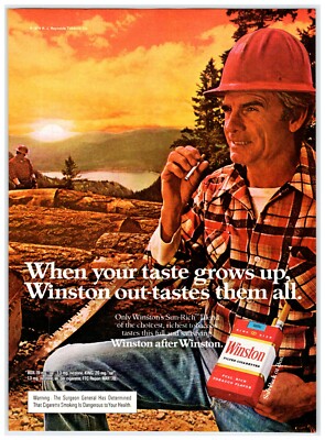 1980 LOGGER WINSTON CIGARETTES Vintage 1980's 8