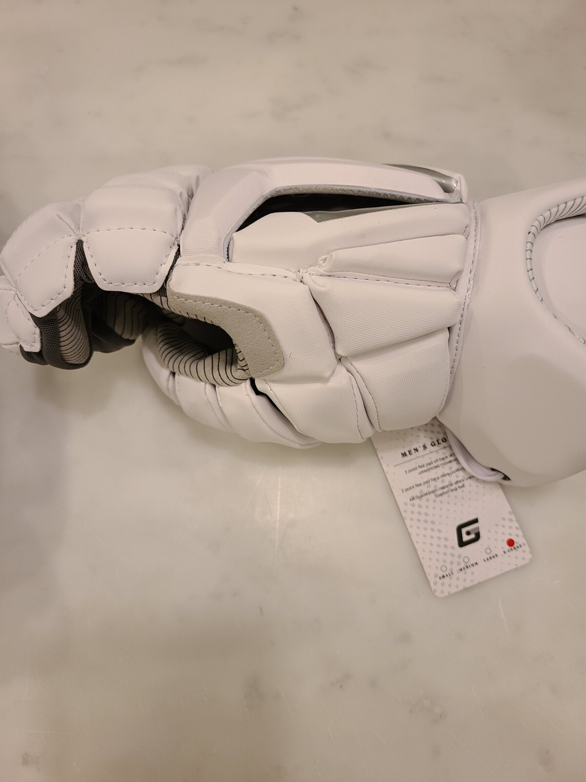 New Gait lacrosse lax gloves sz XL men's white. List Price 129 eBay