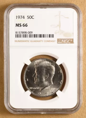 1974 P Kennedy Half Dollar NGC MS66