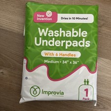 IMPROVIA  Washable Underpads, 34" x 36" - 1 Pack - Medium